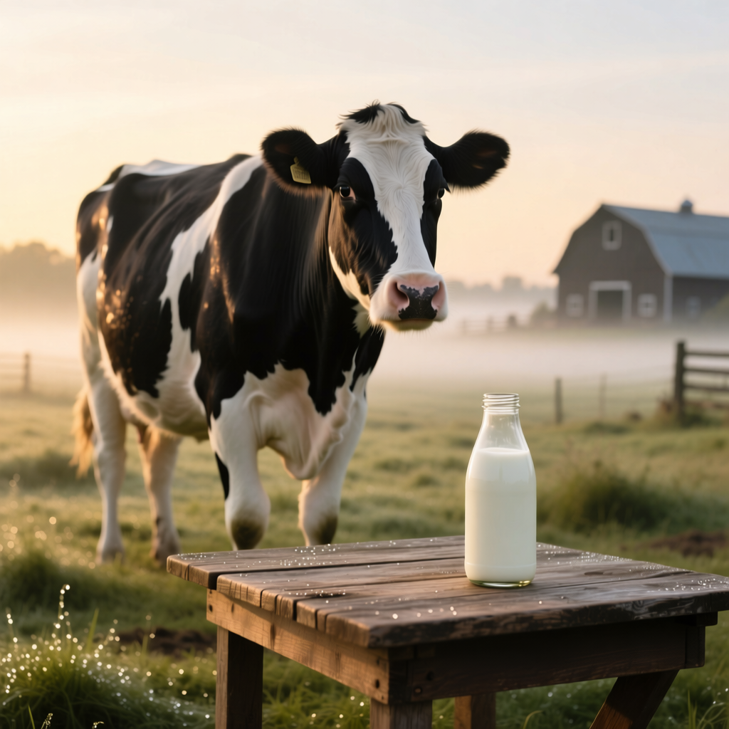 Сводка по надою молока на 01.12.2025.